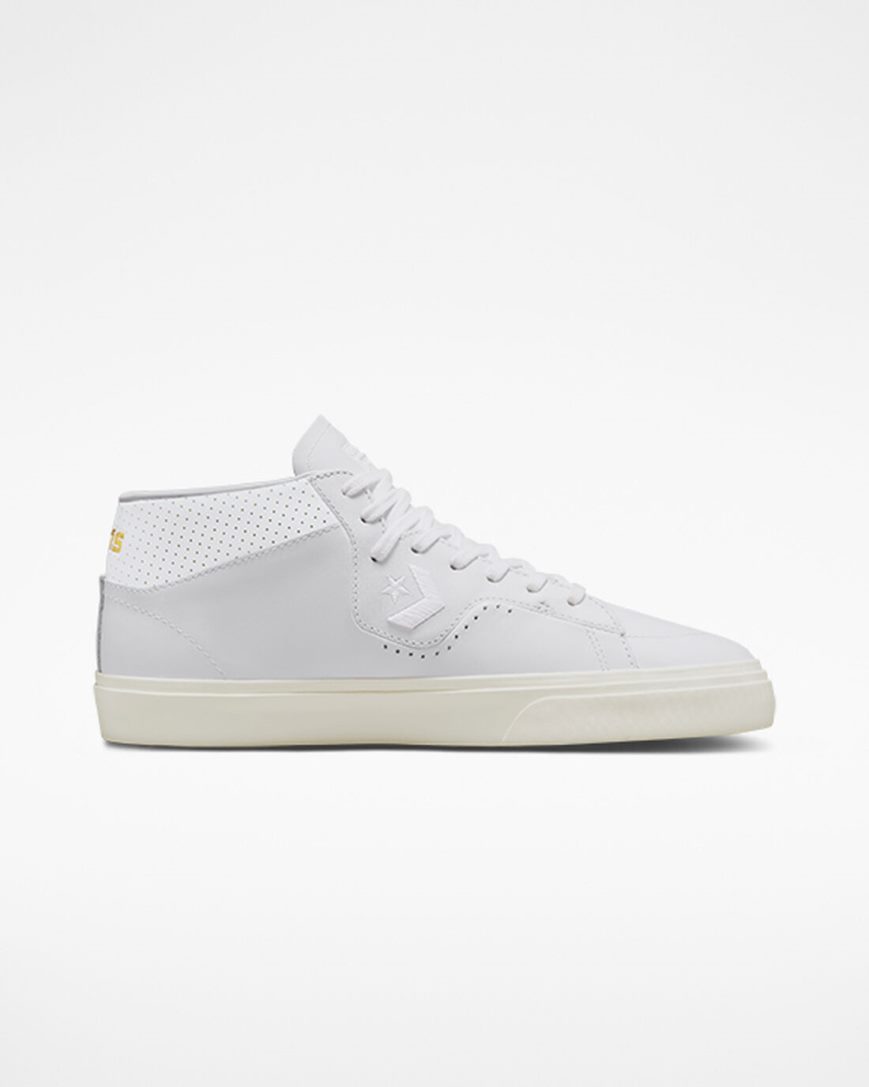 Men\'s Converse CONS Louie Lopez Pro Mono Leather Skate Shoes White | AU 9C635K